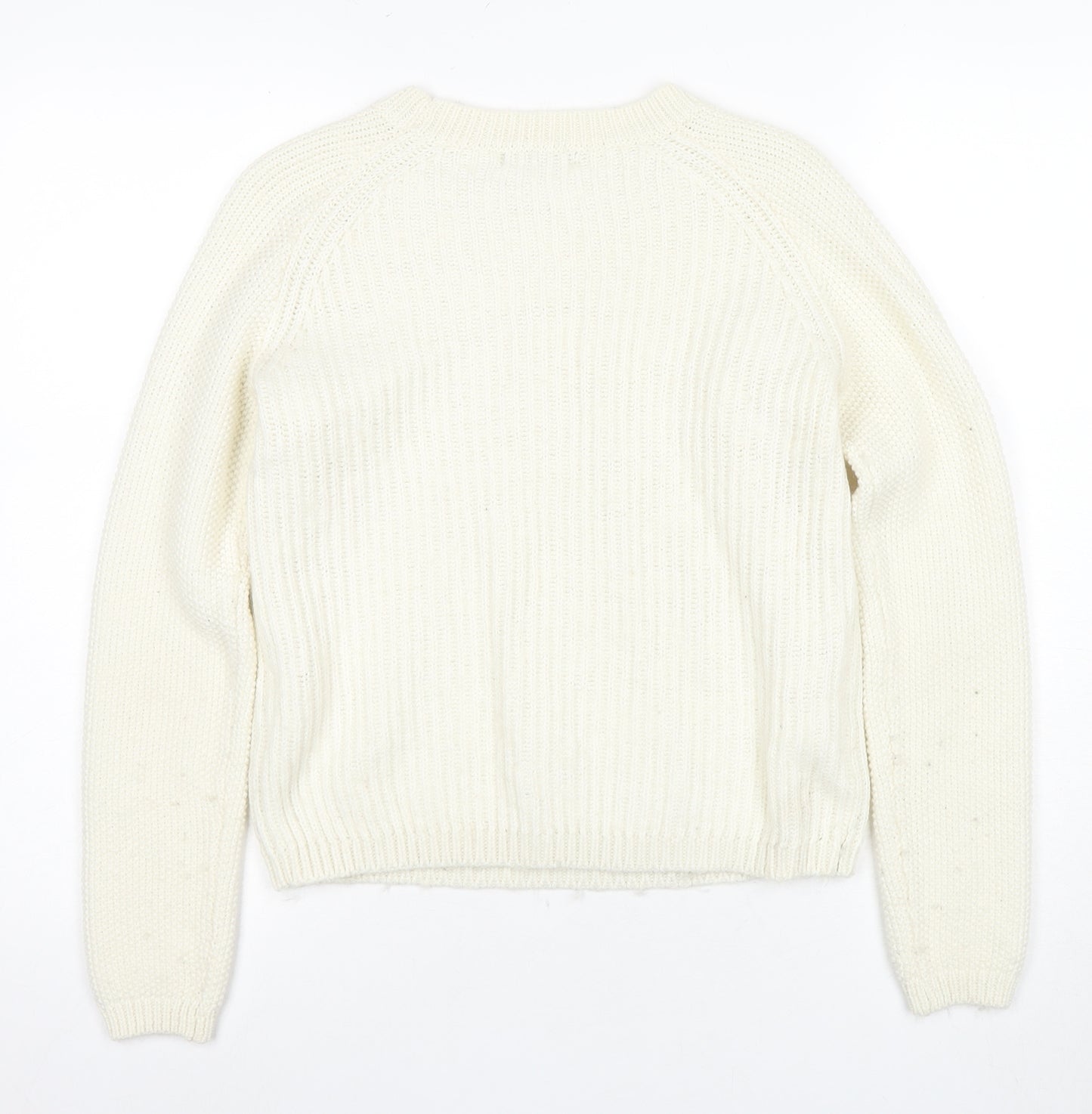 Pied A Terre Women's Ivory Knit Pullover Jumper Size 10