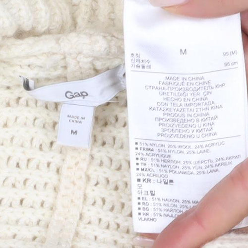 Gap Women's Ivory Cardigan Medium Relaxed