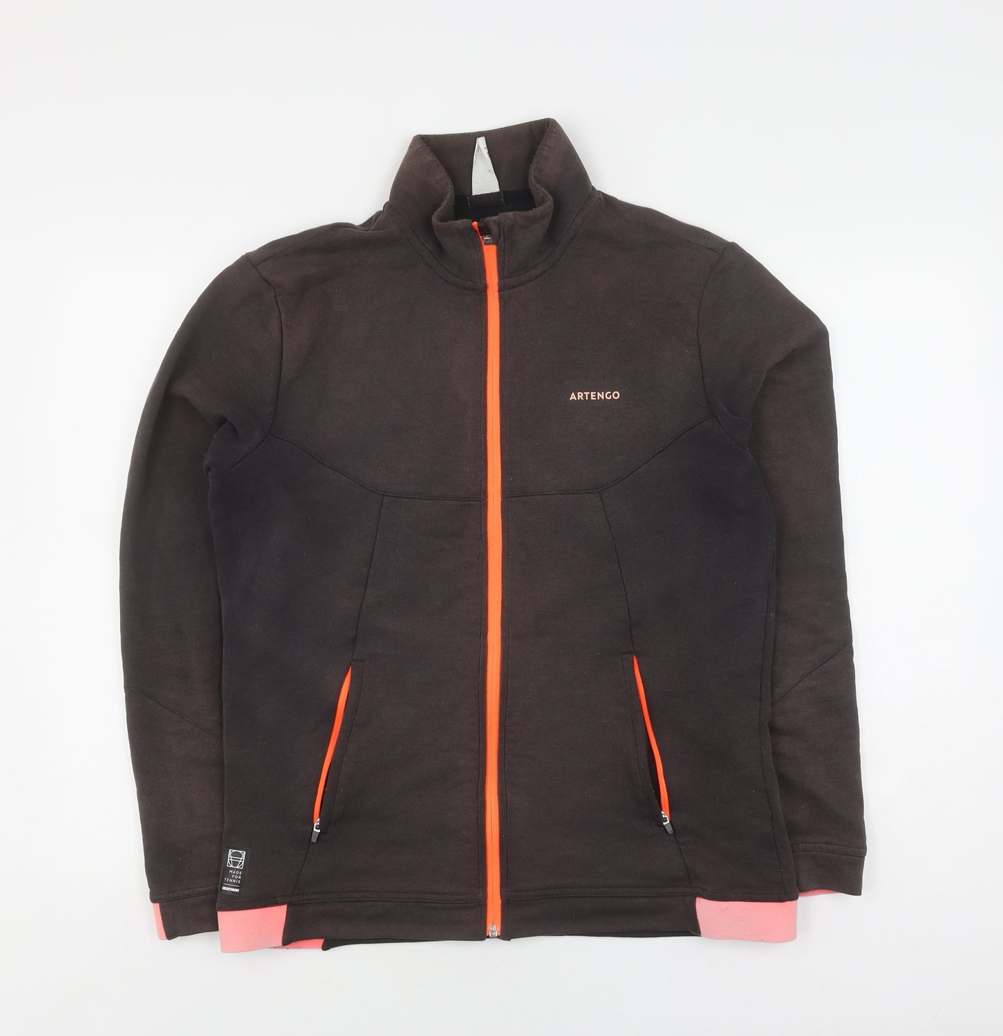 Artengo Men's Black Track Jacket, Size M, Full Zip