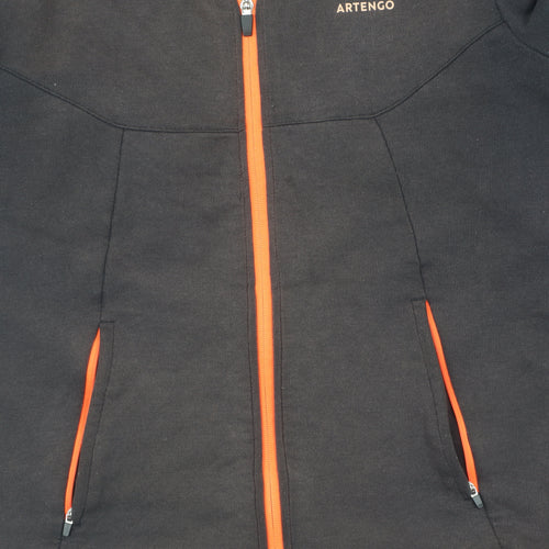 Artengo Men's Black Track Jacket, Size M, Full Zip