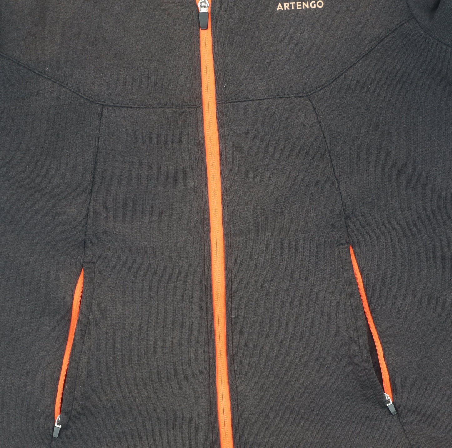 Artengo Men's Black Track Jacket, Size M, Full Zip