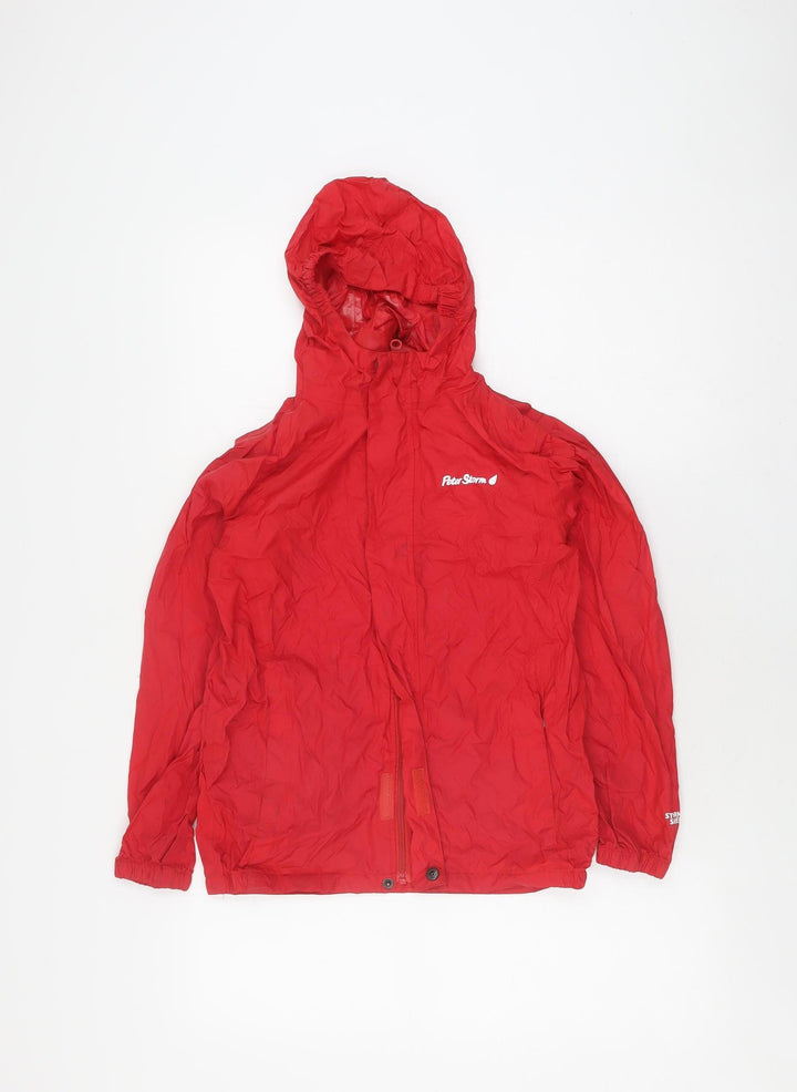 Peter Storm Girls Red Waterproof Rain Coat 9-10 Years