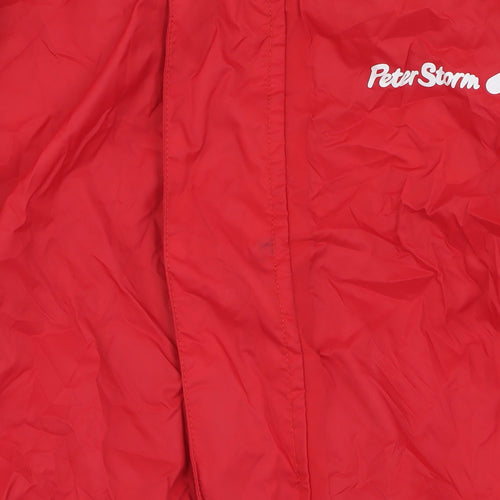 Peter Storm Girls Red Waterproof Rain Coat 9-10 Years