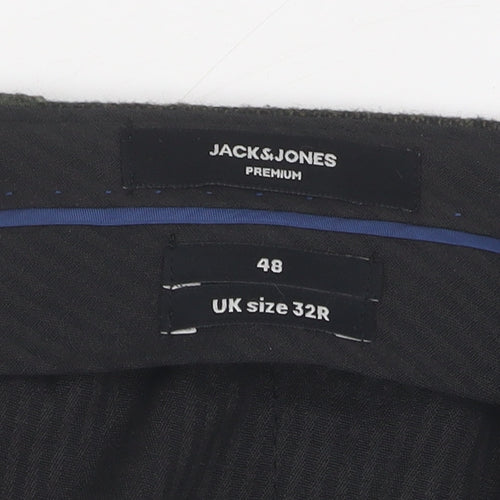 Jack & Jones Men's Black 32R Extra-Slim Trousers