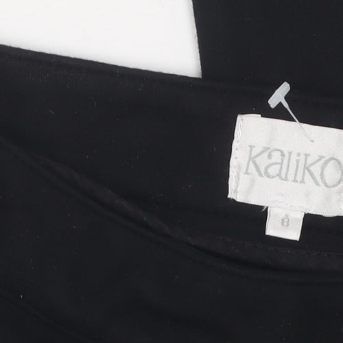 Kaliko Women's Black Cotton Blend Leggings Size 8