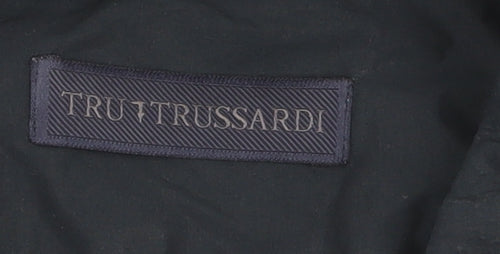 Trussardi Men's Black Long Sleeve Button-Up Shirt