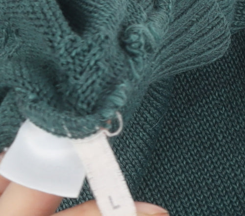 Premium Club Men’s Green Geometric Pullover, L, Vintage