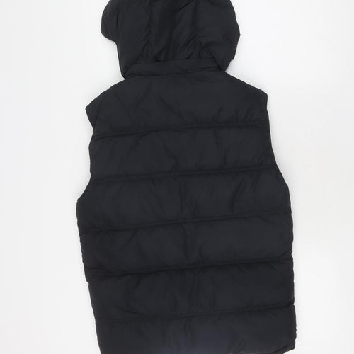 Jack Wills Women's Black XS Puffer Jacket, Hooded Quilted