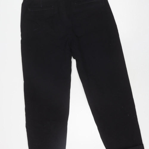 Reserved Men's Black Loose Fit Trousers Size 34