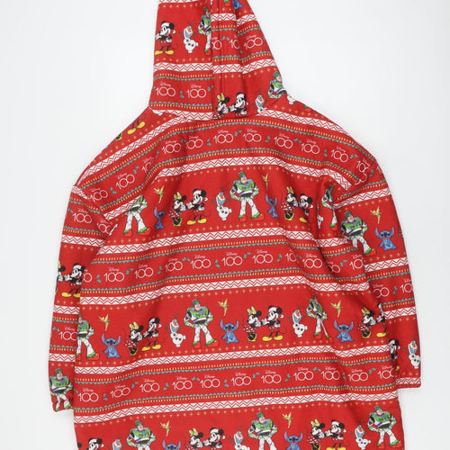 Disney Boys Hooded 100 Polyester Red Robe 11-12 Years