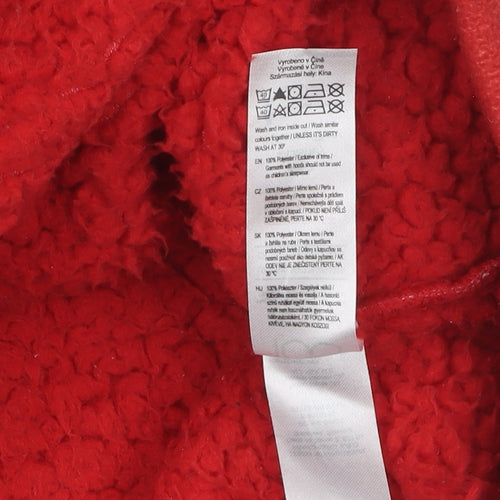 Disney Boys Hooded 100 Polyester Red Robe 11-12 Years