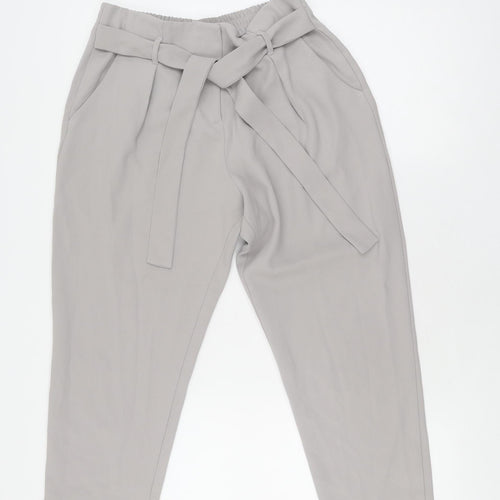 River Island Women's Grey Belted Trousers Size 10