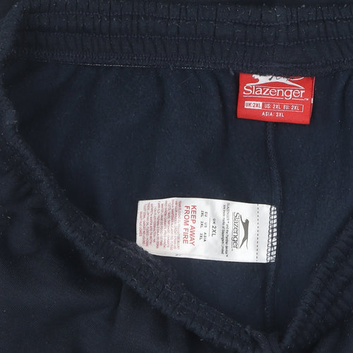 Slazenger Men's Black 2XL Sweatpants, Gym & Training, Fleece
