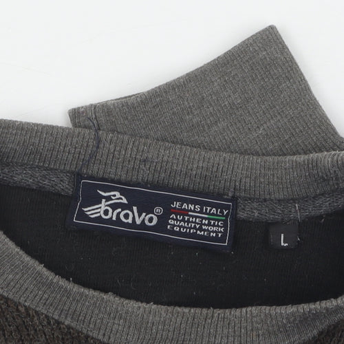 Bravo Men's Brown L Pullover Jumper