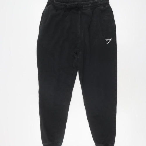 Gymshark Black Women's Joggers M Cotton Blend