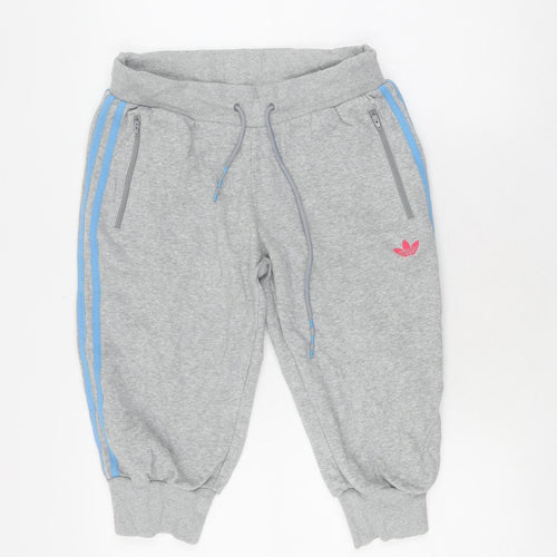 Adidas Boys' Grey Jogger Trousers - Size 12, Perfect for Casual Wear