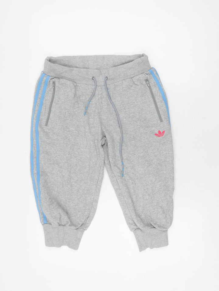 Adidas Boys' Grey Jogger Trousers - Size 12, Perfect for Casual Wear