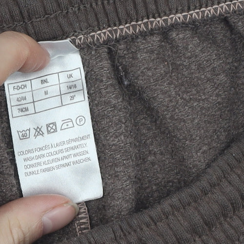 Damart Women's Brown Jogger Trousers, Size 14, Comfortable Fit