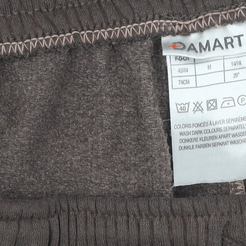 Damart Women's Brown Jogger Trousers, Size 14, Comfortable Fit