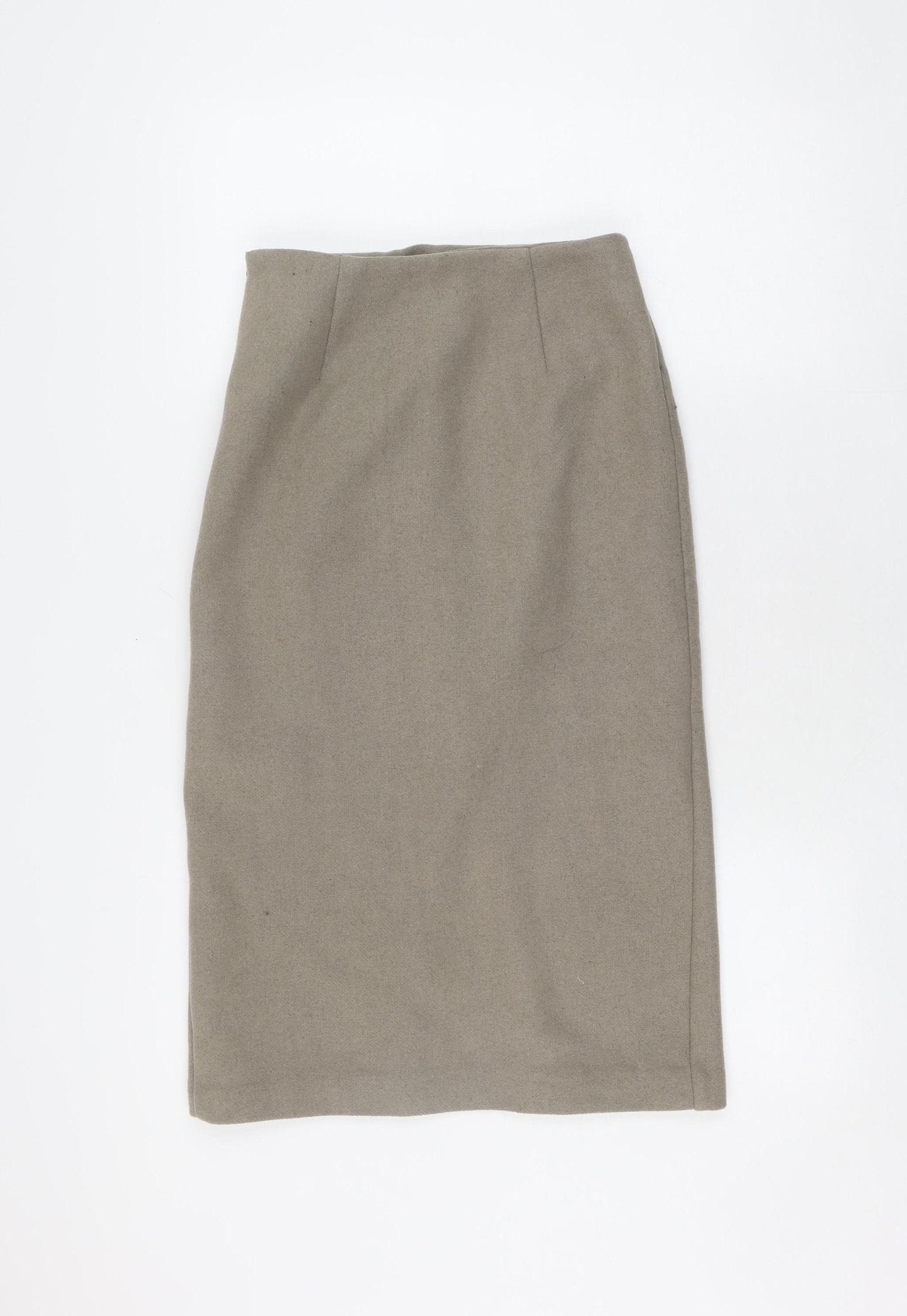 AGIT Women's Beige Wool Pencil Skirt XS