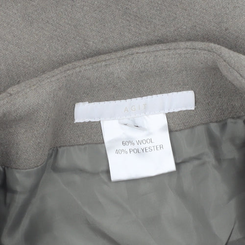 AGIT Women's Beige Wool Pencil Skirt XS