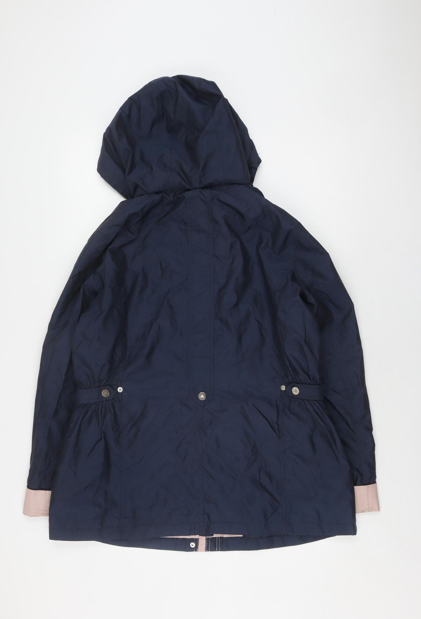 Isle Women's Blue Hooded Coat Size 16 with Snap Closure