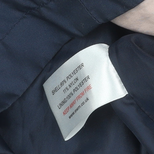 Isle Women's Blue Hooded Coat Size 16 with Snap Closure