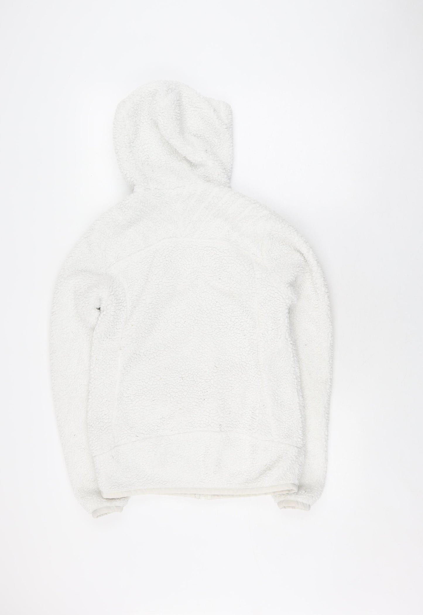 Decathlon Women's White Hooded Fleece Jacket Size 2