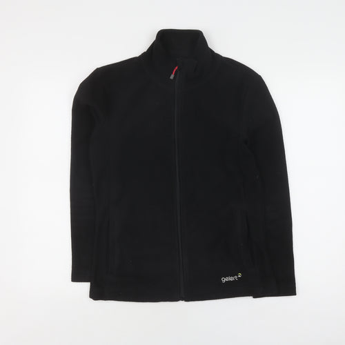 Gelert Women's Black Fleece Jacket Size 10 Full Zip