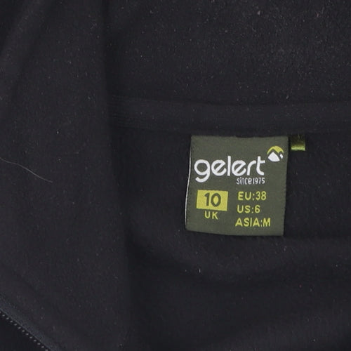 Gelert Women's Black Fleece Jacket Size 10 Full Zip