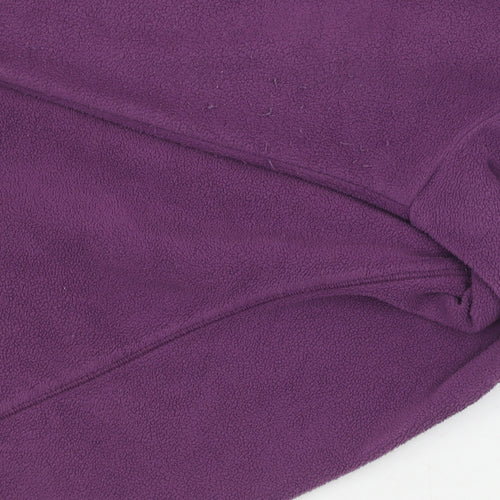 Craghoppers Women Purple Pullover Hoodie UK 12 1/2 Zip Polyester