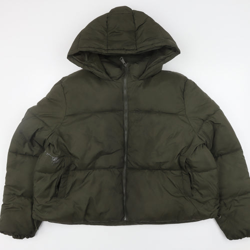 New Look Women's Green Puffer Jacket Size 22