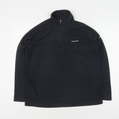 Craghoppers Unisex Black Fleece Pullover Sweatshirt Size 14