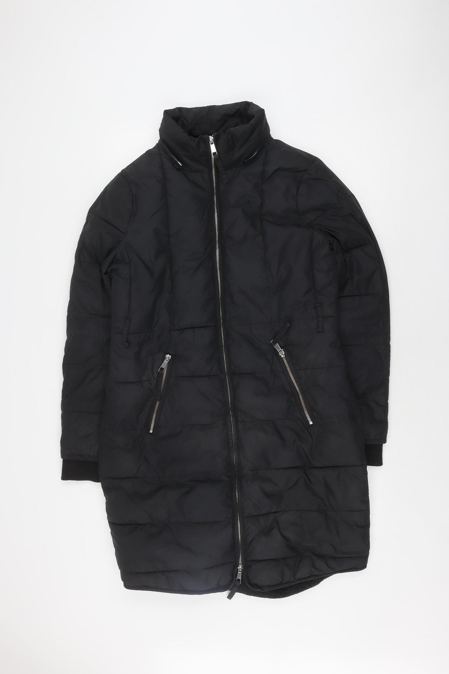 Whistles Women's Black Puffer Jacket S Casual Classic