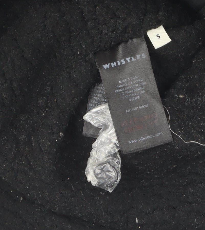 Whistles Women's Black Puffer Jacket S Casual Classic