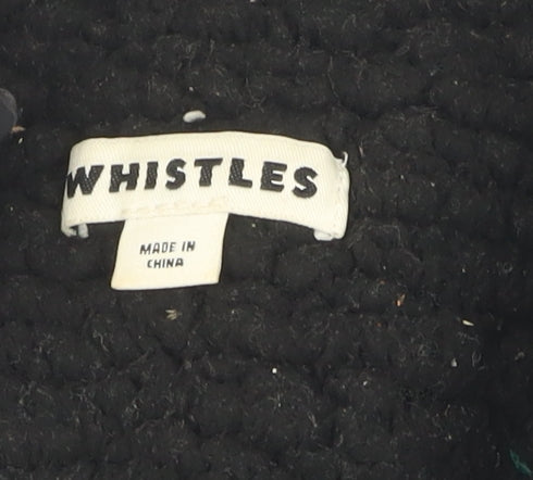 Whistles Women's Black Puffer Jacket S Casual Classic