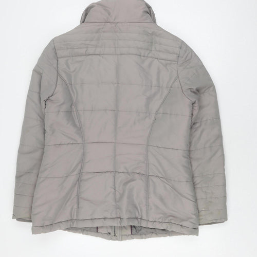 Maine New England Women's Grey Puffer Jacket Size 16
