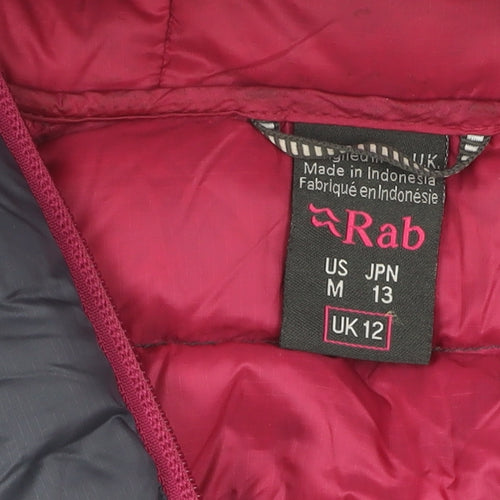 Rab Women's Black Puffer Jacket, Size 12, Winter Ready