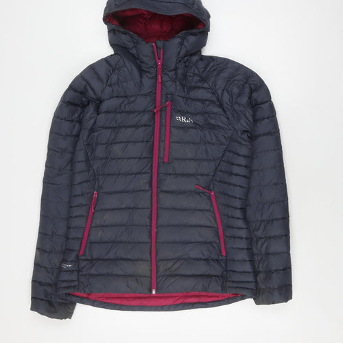 Rab Women's Black Puffer Jacket, Size 12, Winter Ready