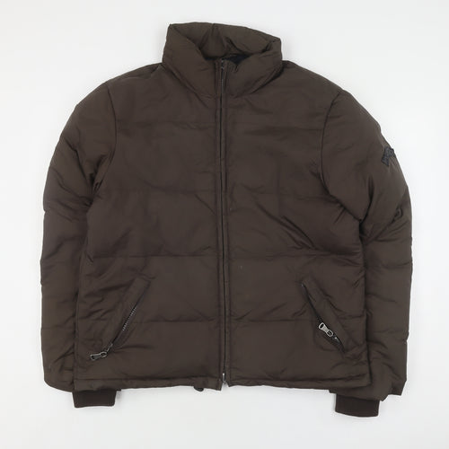 Calvin Klein Women's Brown Puffer Jacket L