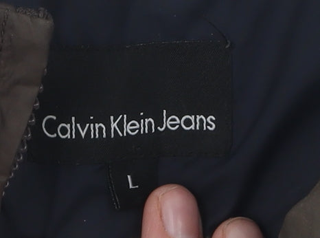 Calvin Klein Women's Brown Puffer Jacket L