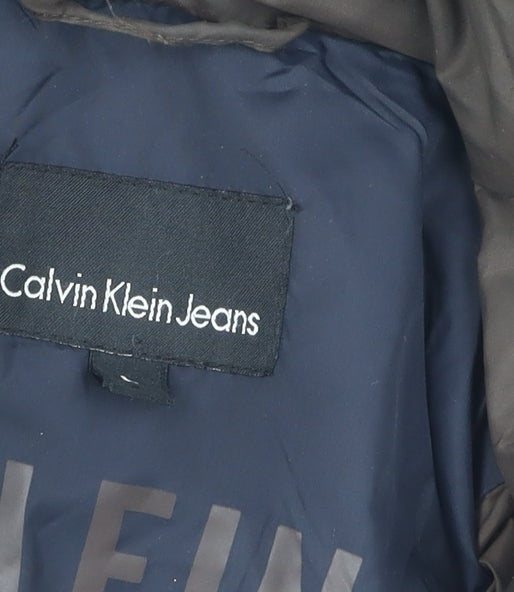 Calvin Klein Women's Brown Puffer Jacket L