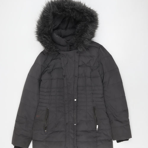 Phase Eight Women's Black Puffer Jacket Size 8