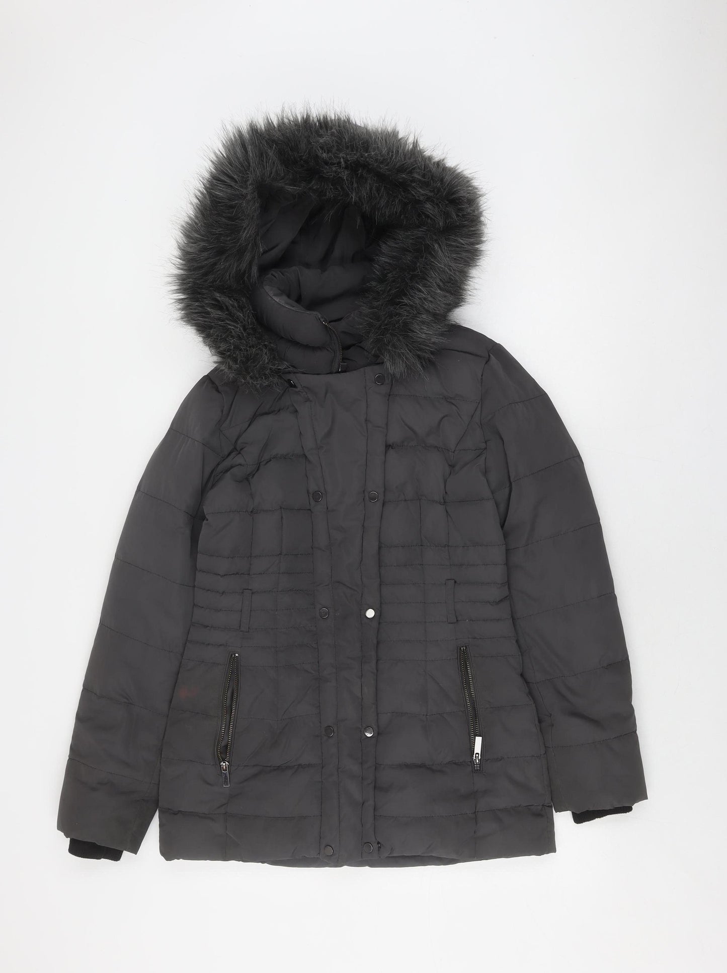 Phase Eight Women's Black Puffer Jacket Size 8
