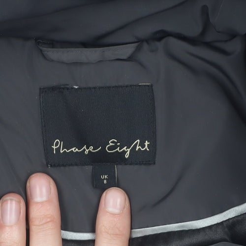 Phase Eight Women's Black Puffer Jacket Size 8