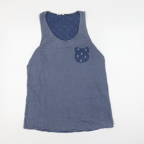 Falmer Heritage Women's Blue Striped Tank in Size 14