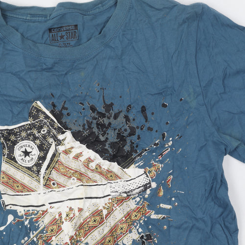 Converse Boys Blue Graphic Print T-Shirt XL