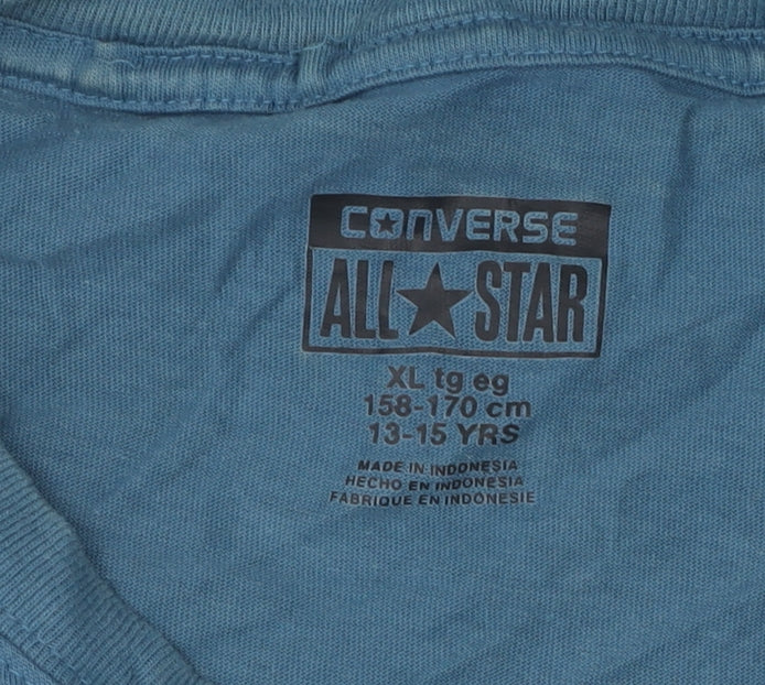 Converse Boys Blue Graphic Print T-Shirt XL