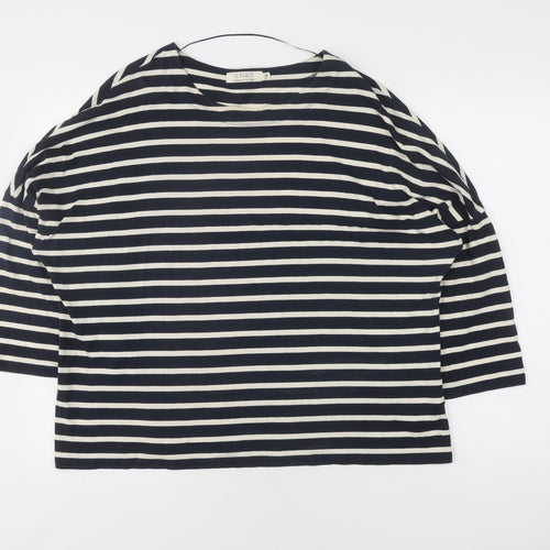 Seasalt Women's Blue Striped 3/4 Sleeve T-Shirt