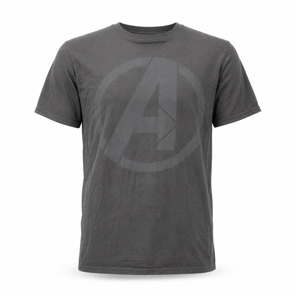 Front view of Marvel Men’s Grey Avengers Infinity War T-Shirt M